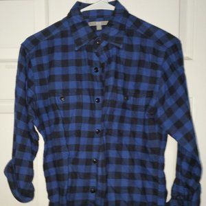 Uniqlo Blue-Black Checked Flannel